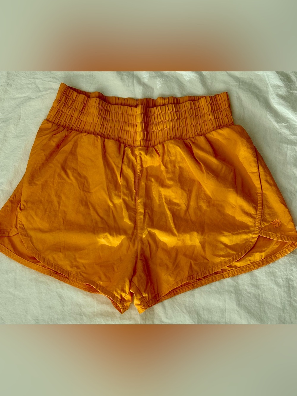 All in Motion Women’s High-Waist Orange Athletic Shorts- Size S